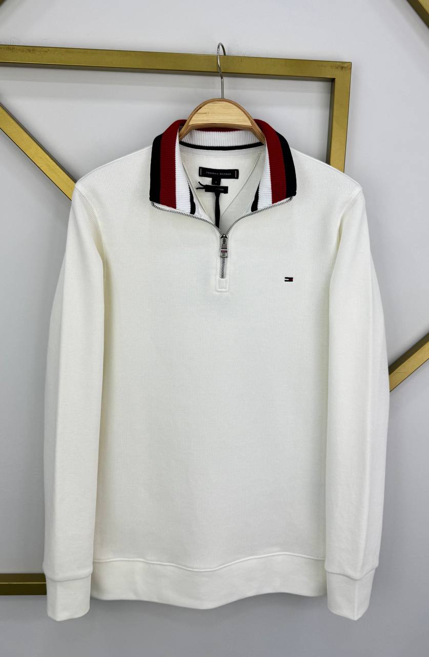 TOMMY HİLFİGER Yakalı Sweatshirt