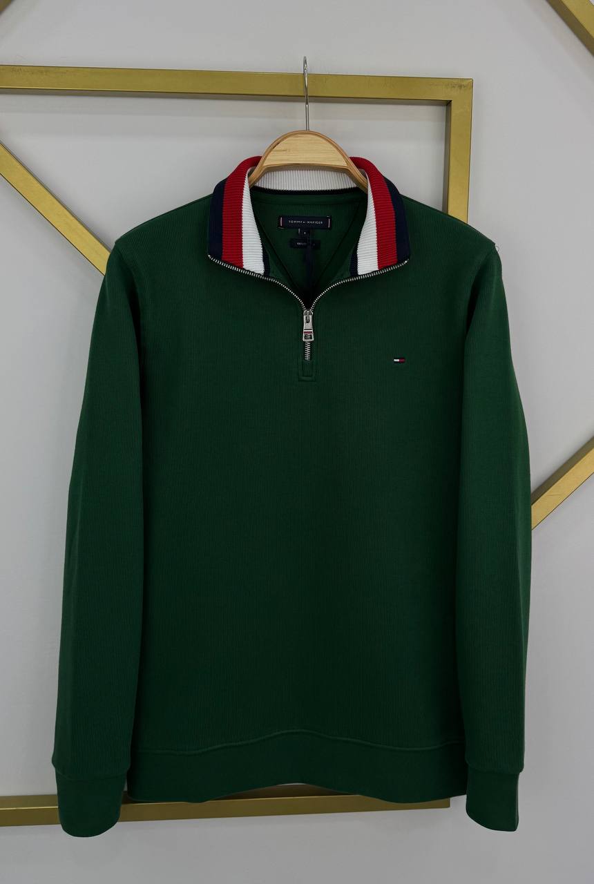 TOMMY HİLFİGER Yakalı Sweatshirt